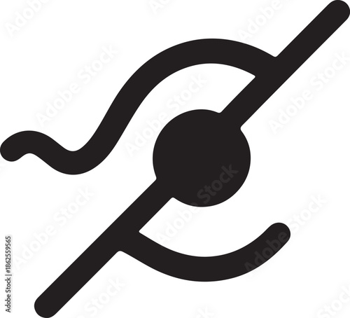 Abstract Toggle Control Icon – Adjustment Symbol