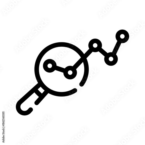 magnifying glass line icon