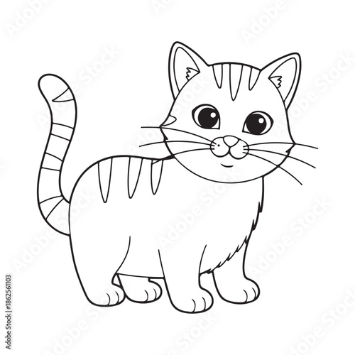 vector illustration of a cat