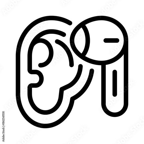 earphones line icon