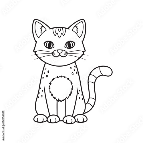 vector illustration of a cat