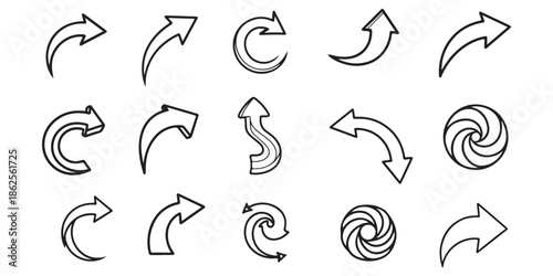 vector set of arrows