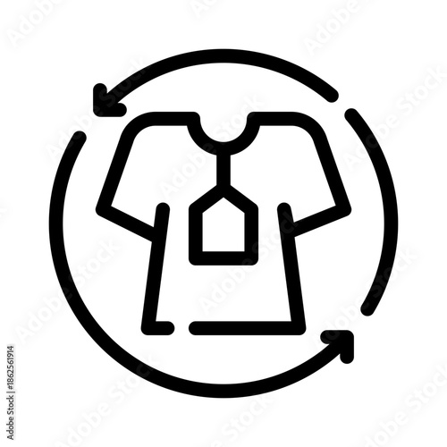 used clothing line icon