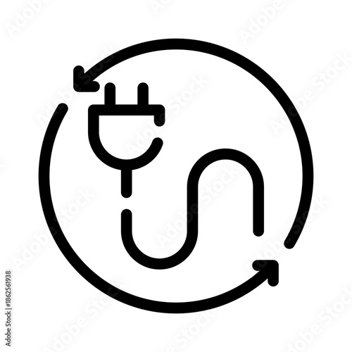 second hand electronics line icon