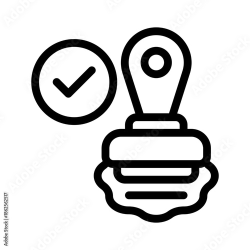 embossed seal line icon