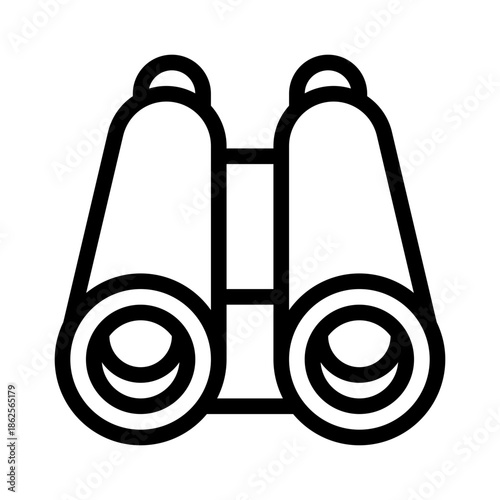 binoculars line icon