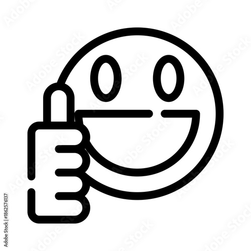 thumbs up line icon