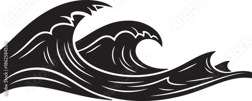 large ocean wave crashing