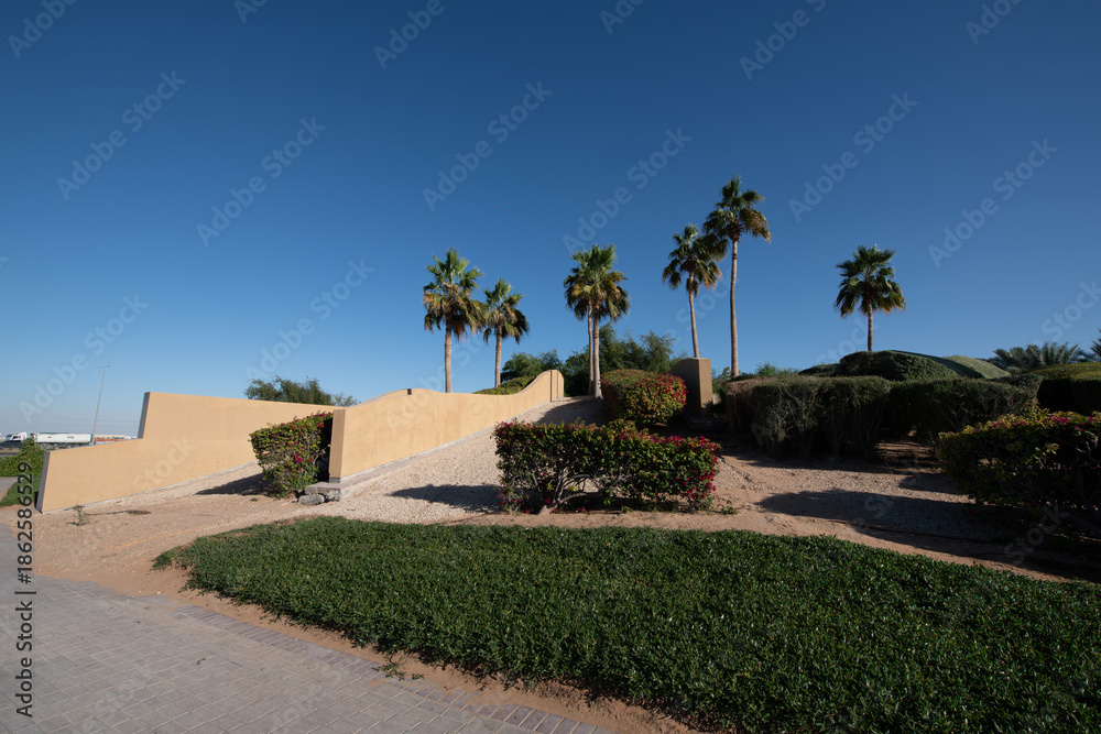 Obraz premium Al Ghadeer neighbourhood is a residential area in Abu Dhabi.
