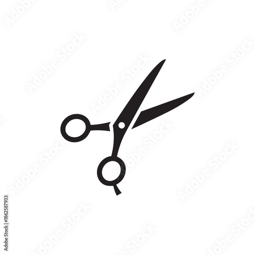 scissors vector icon set. barber illustration sign collection.

