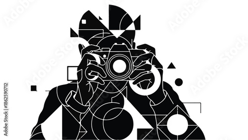 Creative photographer captures vision through abstract geometric patterns