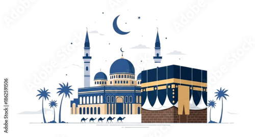 vector illustration of mosque