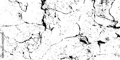old vector grunge rough art. grunge texture black and white background. cracked concrete wall covered texture. abstract grunge texture border frame in black and white for overlay effect.