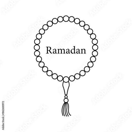 Ramadan mubarak islamic tasbih prayer beads for fasting and reflection