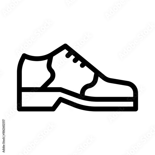 retro sneakers line icon