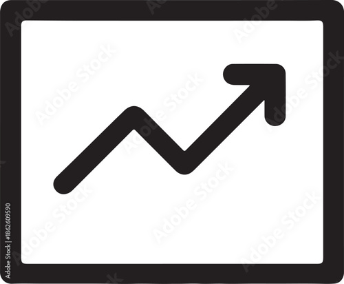 Growth Arrow Chart Icon – Business Progress Symbol
