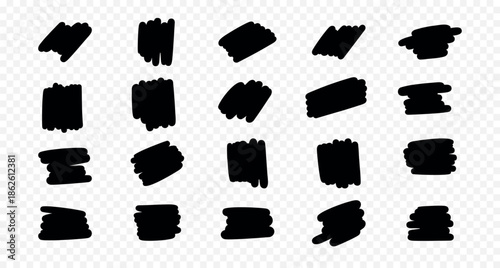 Black thick marker lines.