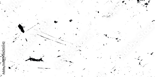 Abstract white texture with scattered dark grunge and subtle linear marks creating a minimalist background