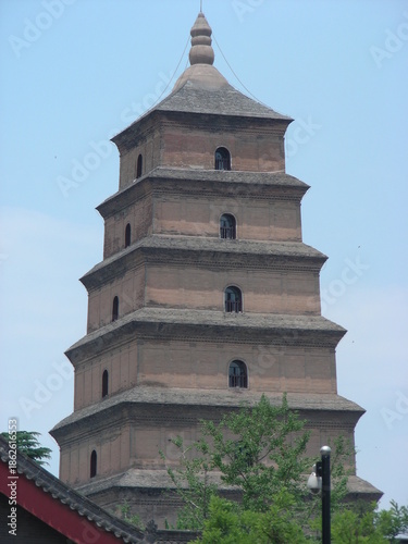 中国、西安、大雁塔