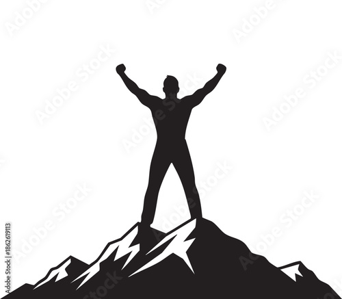 Successful Businessman Silhouette