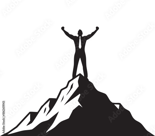 Successful Businessman Silhouette