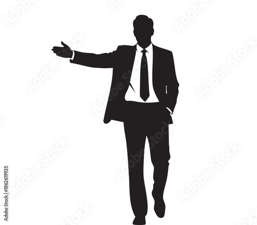 Successful Businessman Silhouette