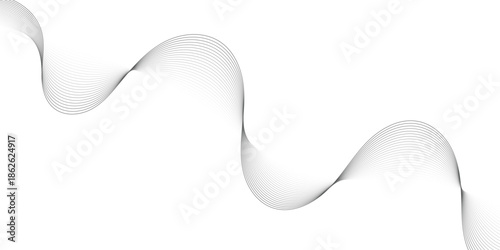 abstract creative minimalist grey blend wave line design.