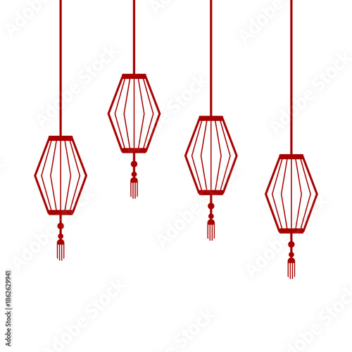 Lampion Lunar New Year Line