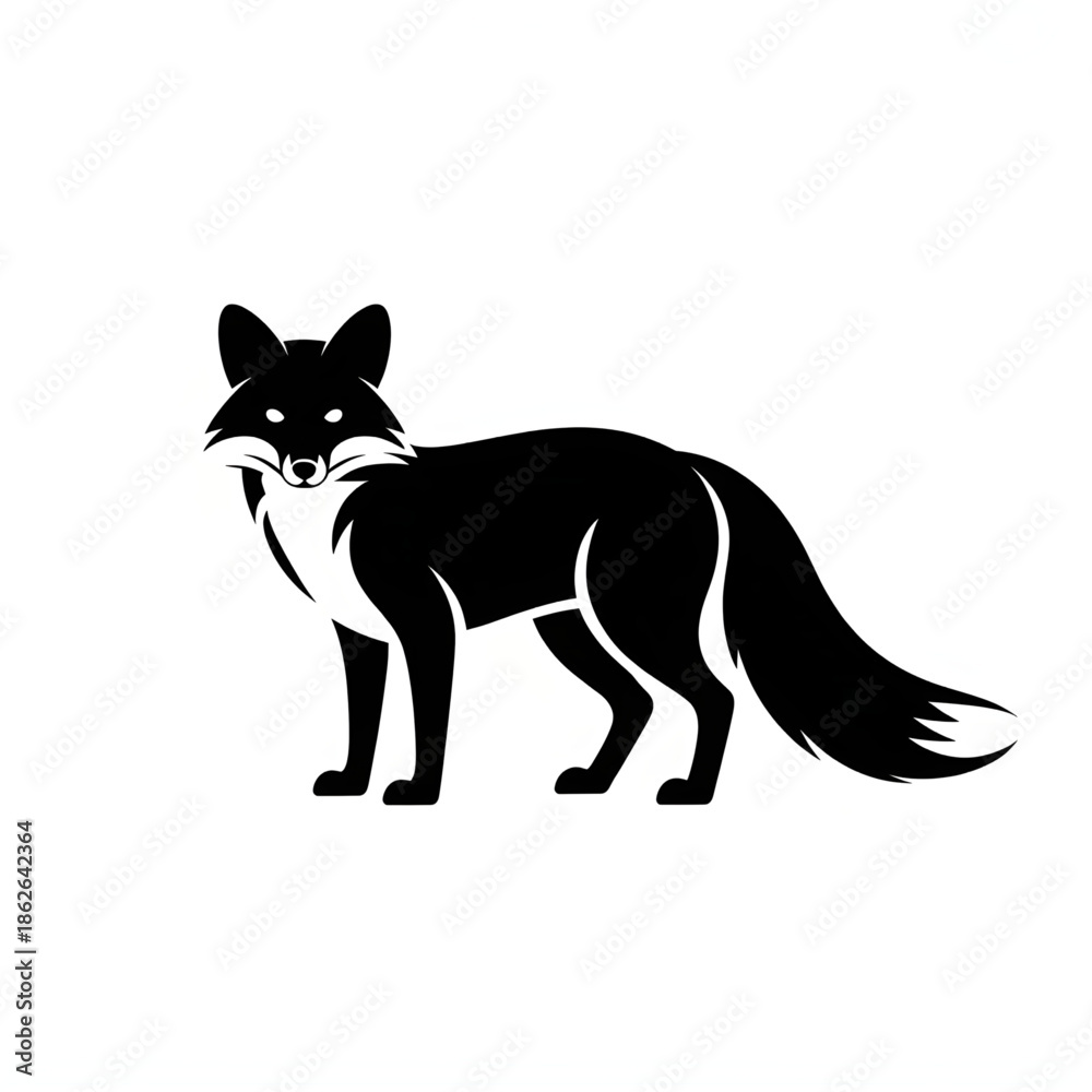 Fototapeta premium vector illustration of a fox