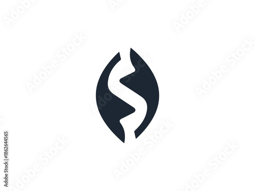 Opposing Forces Cycle Silhouette Vector