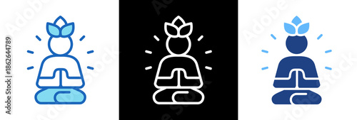 Mindfulness triplestyle icon