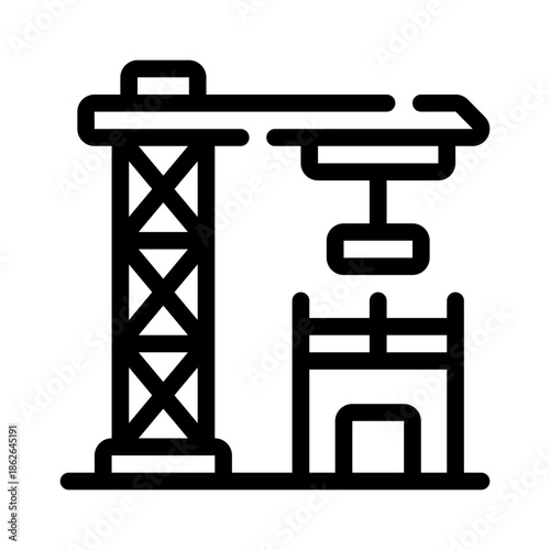 construction site line icon