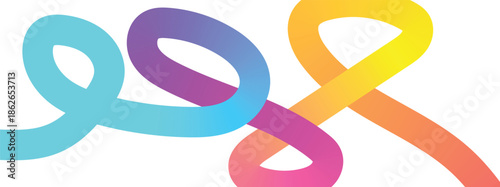 Hand drawn bold grunge wavy and swirled brush strokes. Simple childish vector scribbles and squiggles.