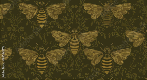 Detailed image of several moths with intricate patterns and textures.