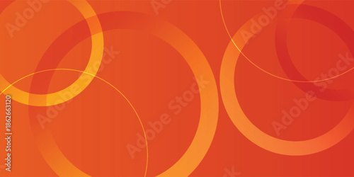 Abstract colorful orange circle pattern 3D background gradient with soft pastel color design. eps10