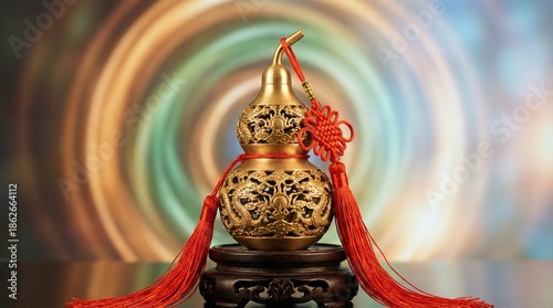 The traditional Feng Shui gourd (Wu Lou), a powerful symbol used to absorb negative energy and promote good health and longevity.
