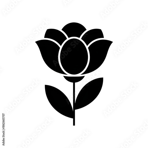 vector illustration of a rose
