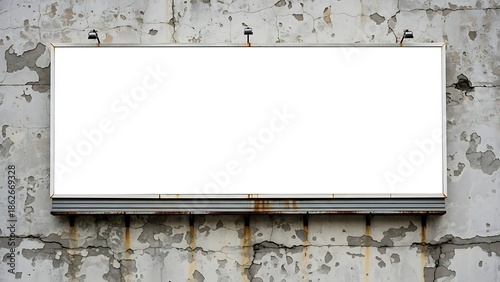 Urban decay billboard with blank space, perfect for advertisements