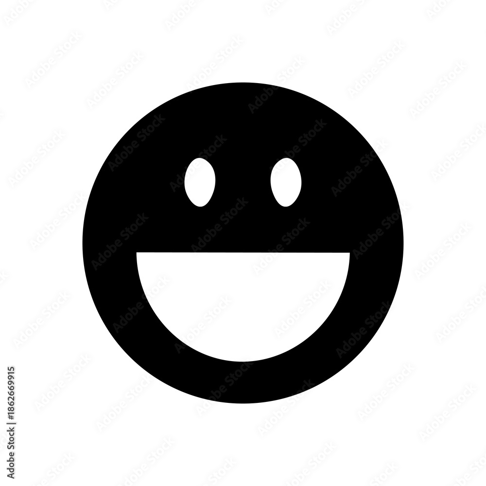 Obraz premium Laughing Face Emoticon Design