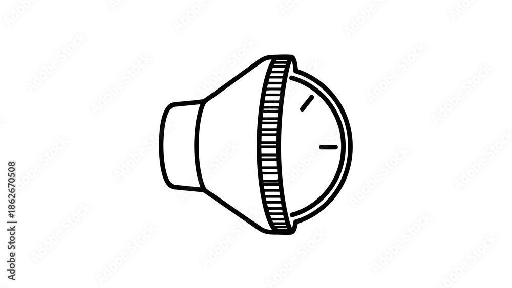 Obraz premium Camera lens aperture control dial