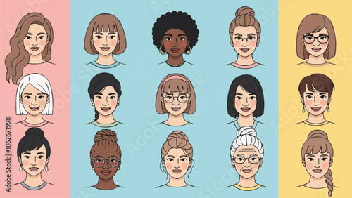 Diverse Women Portraits - A Celebration of Femininity and Individuality.