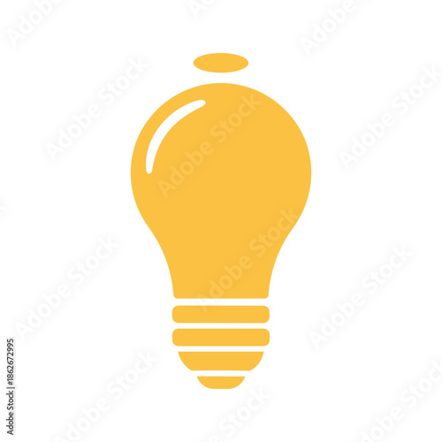 Illuminated light bulb Vector