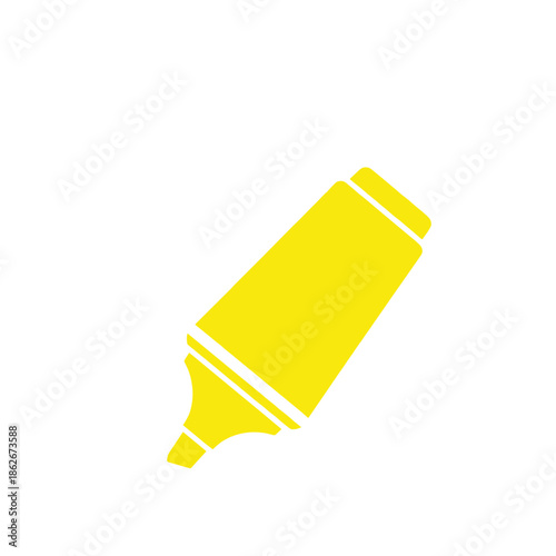 Bright yellow highlighter Vector