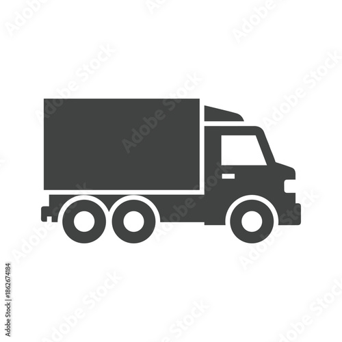 Truck transporting goods Vector