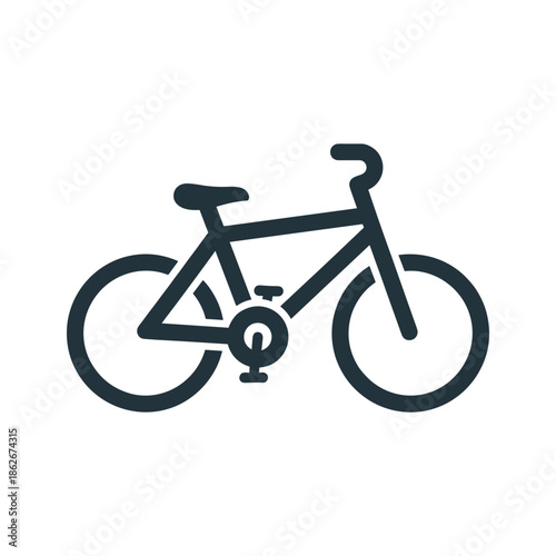 Minimalist bike illustration Vector