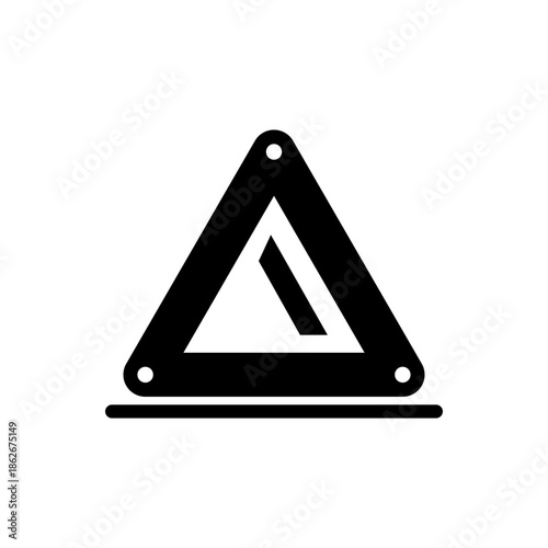 三角停止版をモチーフにしたアイコン