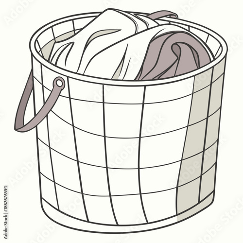 Fabric Laundry Basket Household Organizer