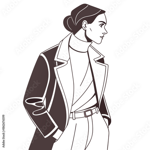 Stylish Minimalist Fashion Jacket Design