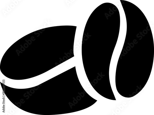 A set of coffee been group collection. coffee been silhouette vector flat illustration design. coffee bean been silhouette vector flat illustration design. Isolated on transparent background.