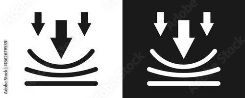 Resilience Icon Set Glyph In White And Black Background